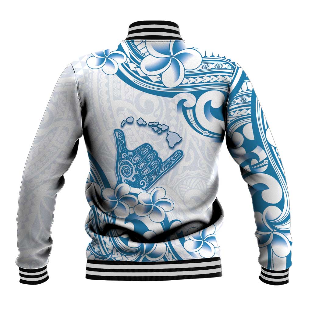 Aloha Hawaii Shaka Baseball Jacket Hang Loose Blue Version DT05 - Polynesian Pride