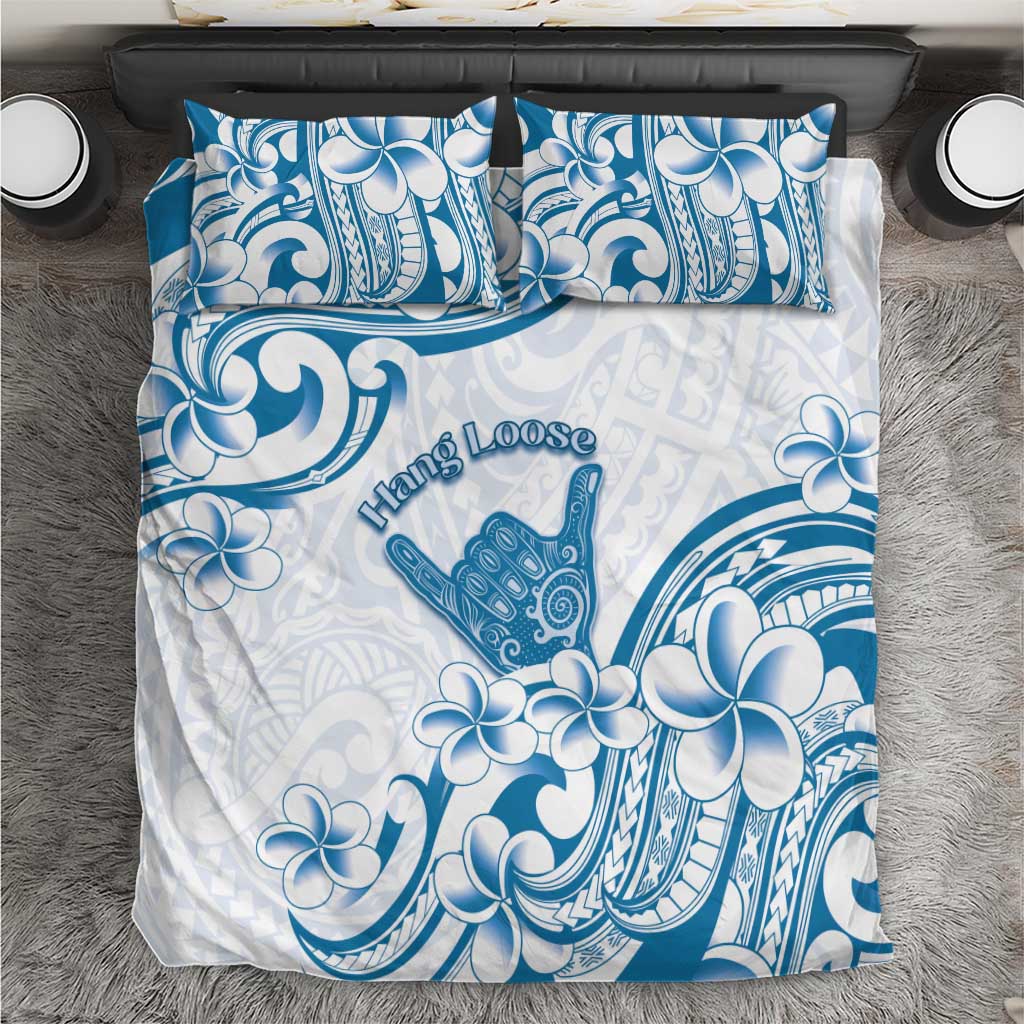 Aloha Hawaii Shaka Bedding Set Hang Loose Blue Version DT05 Blue - Polynesian Pride