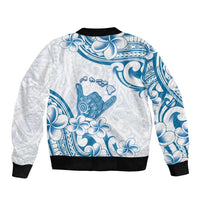 Aloha Hawaii Shaka Bomber Jacket Hang Loose Blue Version DT05 - Polynesian Pride
