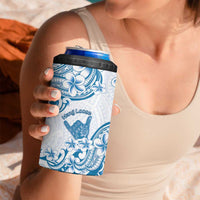 Aloha Hawaii Shaka 4 in 1 Can Cooler Tumbler Hang Loose Blue Version DT05 - Polynesian Pride
