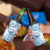 Aloha Hawaii Shaka 4 in 1 Can Cooler Tumbler Hang Loose Blue Version DT05 - Polynesian Pride