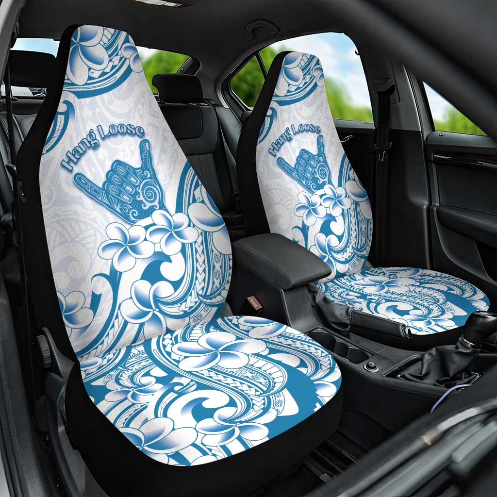 Aloha Hawaii Shaka Car Seat Cover Hang Loose Blue Version DT05 One Size Blue - Polynesian Pride