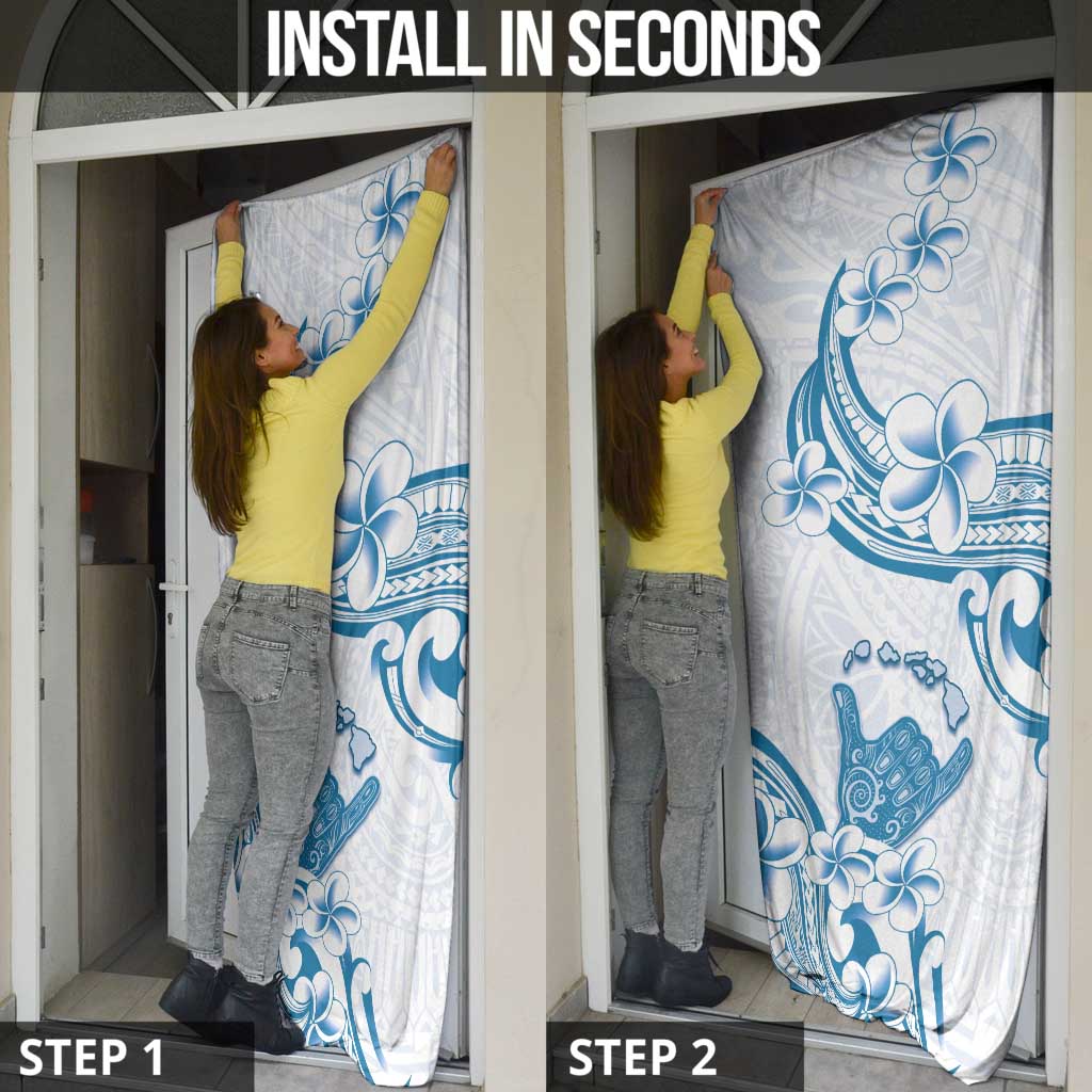 Aloha Hawaii Shaka Door Cover Hang Loose Blue Version DT05 - Polynesian Pride