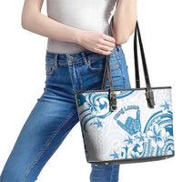 Aloha Hawaii Shaka Leather Tote Bag Hang Loose Blue Version DT05 - Polynesian Pride