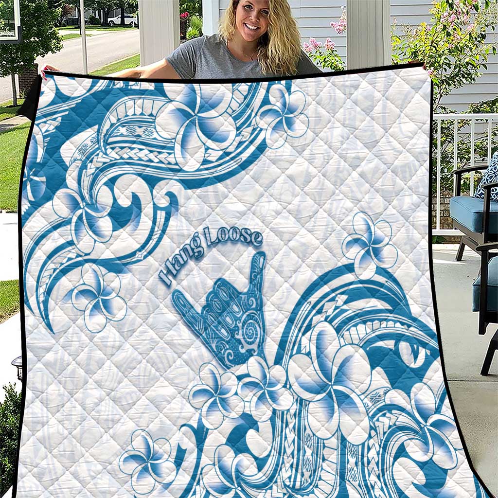 Aloha Hawaii Shaka Quilt Hang Loose Blue Version DT05 Blue - Polynesian Pride