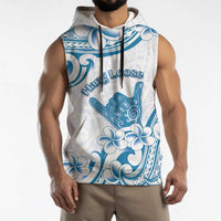 Aloha Hawaii Shaka Sleeveless Hoodie Hang Loose Blue Version DT05 - Polynesian Pride