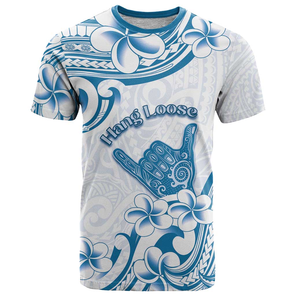 Aloha Hawaii Shaka T Shirt Hang Loose Blue Version DT05 Blue - Polynesian Pride