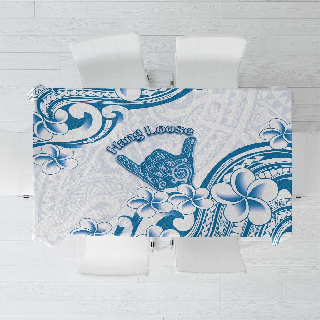 Aloha Hawaii Shaka Tablecloth Hang Loose Blue Version DT05 Blue - Polynesian Pride
