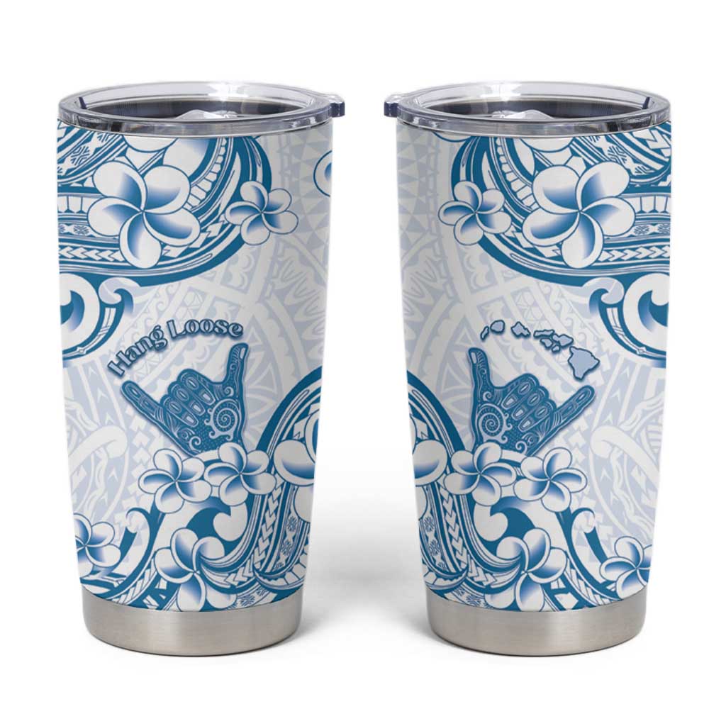 Aloha Hawaii Shaka Tumbler Cup Hang Loose Blue Version DT05 Blue - Polynesian Pride