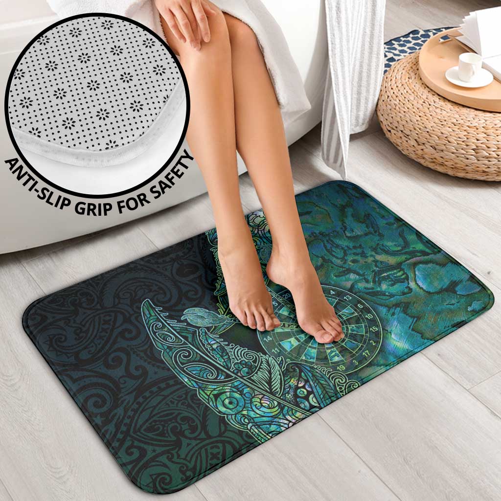 New Zealand Dart Bathroom Set Maori Fern With Paua Shell DT05 - Polynesian Pride