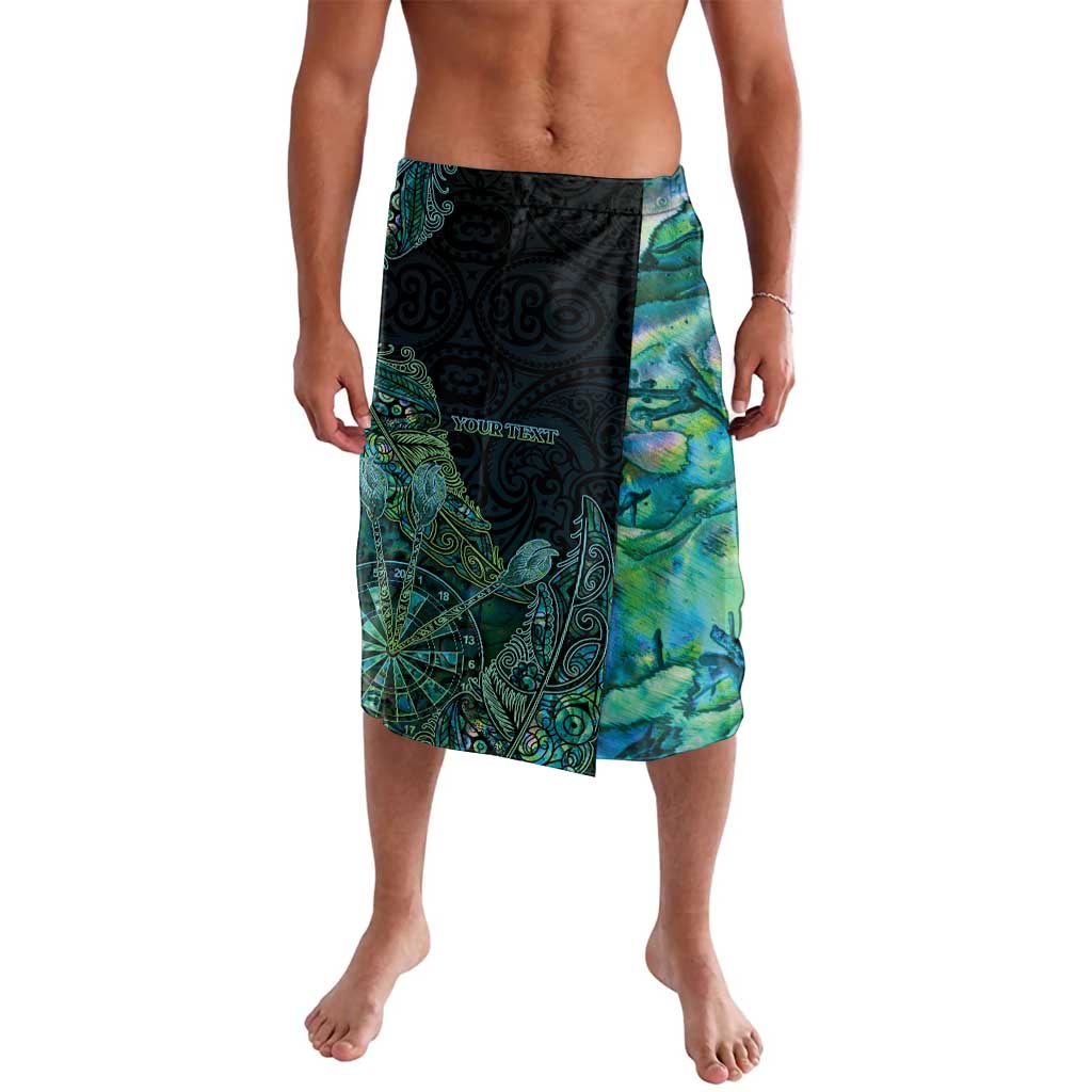 Personalised New Zealand Dart Lavalava Maori Fern With Paua Shell DT05 Green - Polynesian Pride