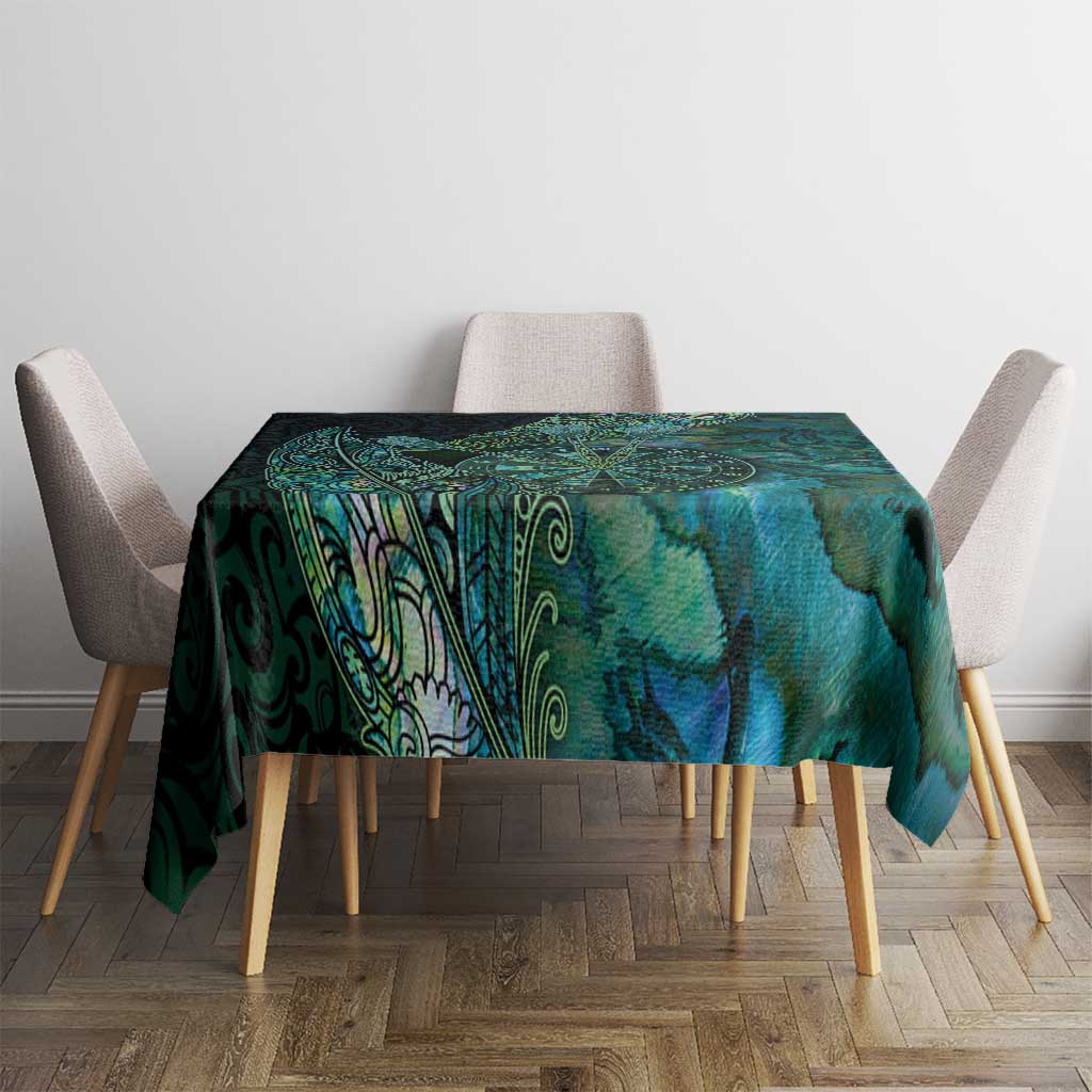 New Zealand Dart Tablecloth Maori Fern With Paua Shell DT05 - Polynesian Pride