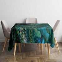 New Zealand Dart Tablecloth Maori Fern With Paua Shell DT05 - Polynesian Pride