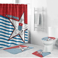 West Papua Morning Star Bathroom Set One People One Soul DT05 Bathroom Set (4 pcs) Red - Polynesian Pride