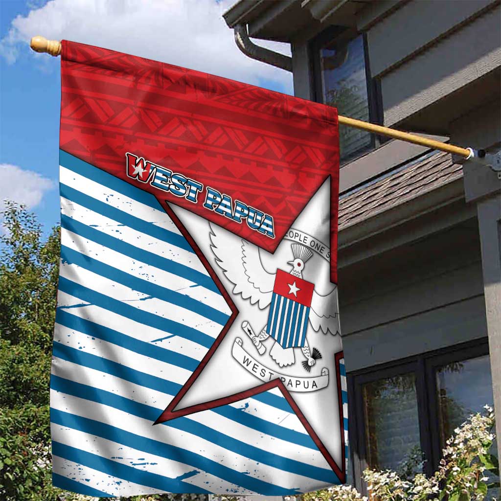 West Papua Morning Star Garden Flag One People One Soul DT05 - Polynesian Pride
