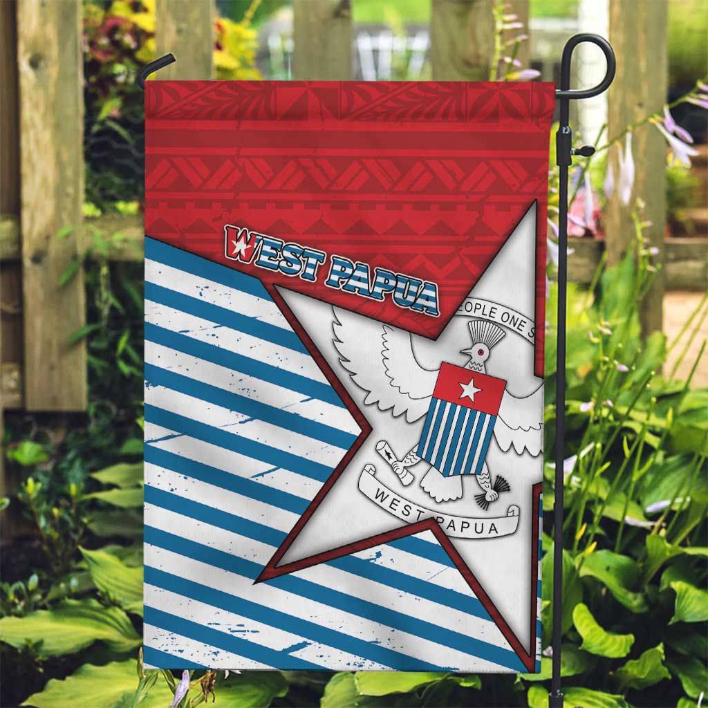 West Papua Morning Star Garden Flag One People One Soul DT05 Garden Flag Red - Polynesian Pride