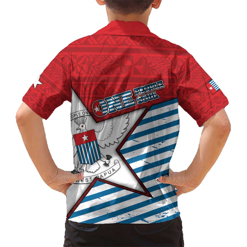 West Papua Morning Star Kid Hawaiian Shirt One People One Soul DT05 - Polynesian Pride