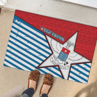 West Papua Morning Star Rubber Doormat One People One Soul DT05 - Polynesian Pride
