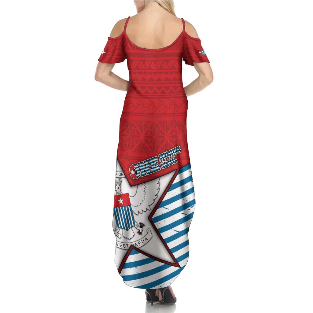 West Papua Morning Star Summer Maxi Dress One People One Soul DT05 - Polynesian Pride