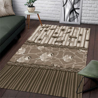 Hawaii Christmas In July Area Rug Beige Mele Kalikimaka Sea Animals DT05 Beige - Polynesian Pride