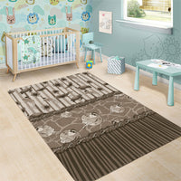 Hawaii Christmas In July Area Rug Beige Mele Kalikimaka Sea Animals DT05 - Polynesian Pride