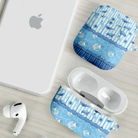 Hawaii Christmas In July AirPods Case Sky Blue Mele Kalikimaka Sea Animals DT05 - Polynesian Pride