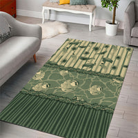 Hawaii Christmas In July Area Rug Olive Green Mele Kalikimaka Sea Animals DT05 - Polynesian Pride