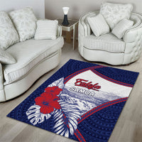 Falefa Samoa Village Area Rug Valley Polynesian Tribal Hibiscus Floral DT05 - Polynesian Pride