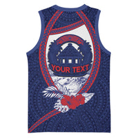 Personalised Falefa Samoa Village Basketball Jersey Valley Polynesian Tribal Hibiscus Floral DT05 - Polynesian Pride