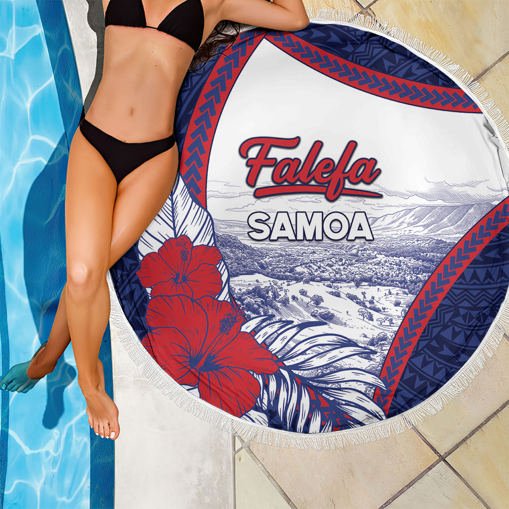 Falefa Samoa Village Beach Blanket Valley Polynesian Tribal Hibiscus Floral DT05 - Polynesian Pride