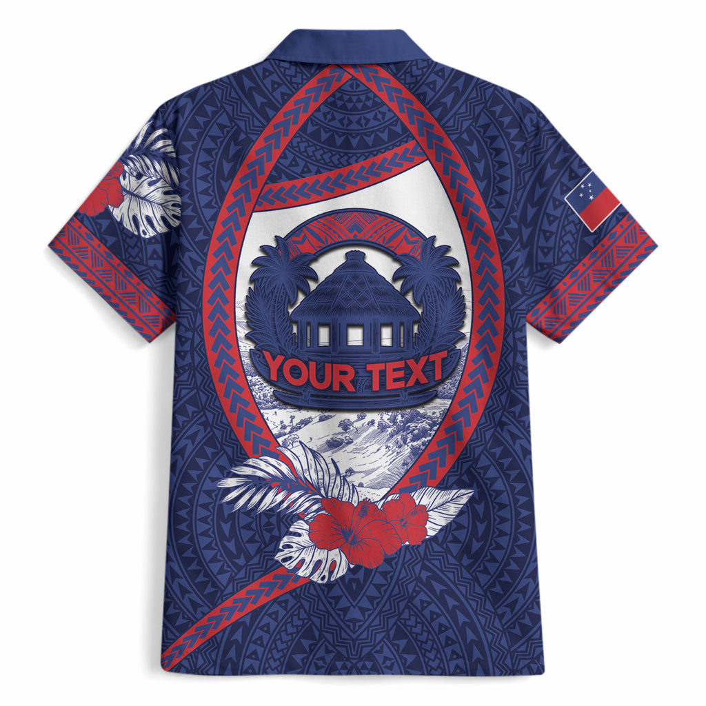 Personalised Falefa Samoa Village Hawaiian Shirt Valley Polynesian Tribal Hibiscus Floral DT05 - Polynesian Pride