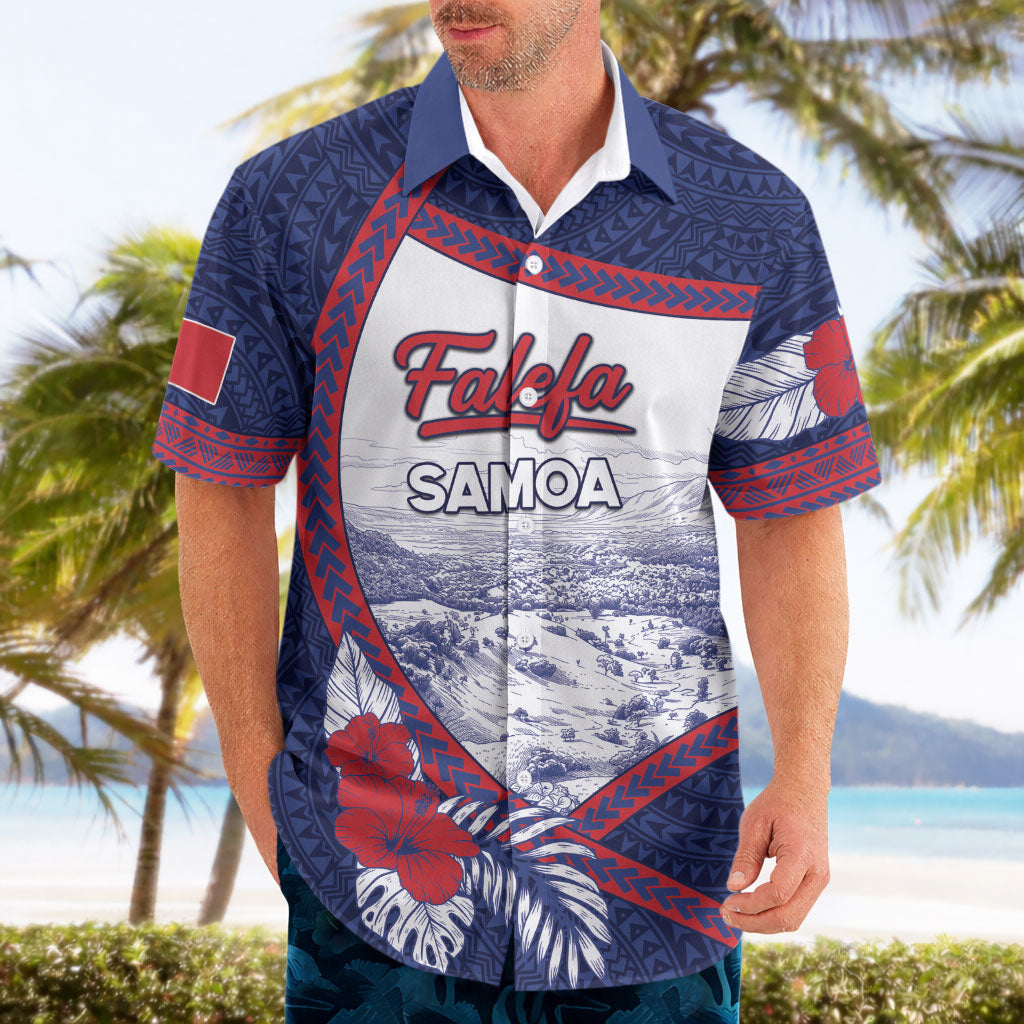 Personalised Falefa Samoa Village Hawaiian Shirt Valley Polynesian Tribal Hibiscus Floral DT05 - Polynesian Pride