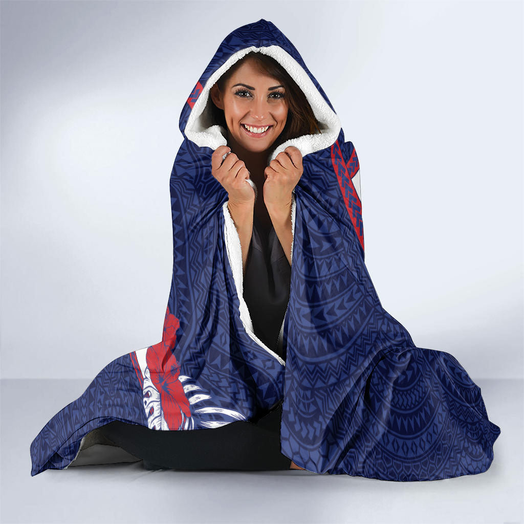 Falefa Samoa Village Hooded Blanket Valley Polynesian Tribal Hibiscus Floral DT05 - Polynesian Pride