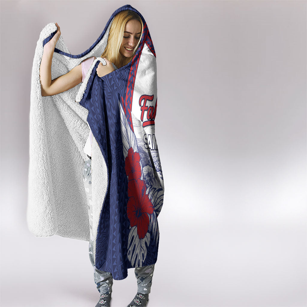 Falefa Samoa Village Hooded Blanket Valley Polynesian Tribal Hibiscus Floral DT05 - Polynesian Pride