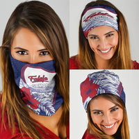 Falefa Samoa Village Neck Gaiter Valley Polynesian Tribal Hibiscus Floral DT05 - Polynesian Pride