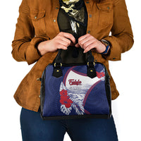Falefa Samoa Village Shoulder Handbag Valley Polynesian Tribal Hibiscus Floral DT05 - Polynesian Pride