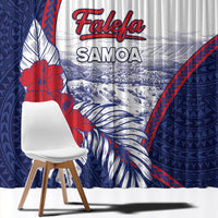 Falefa Samoa Village Window Curtain Valley Polynesian Tribal Hibiscus Floral DT05 - Polynesian Pride