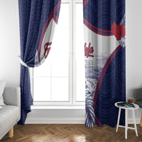 Falefa Samoa Village Window Curtain Valley Polynesian Tribal Hibiscus Floral DT05 - Polynesian Pride