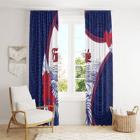 Falefa Samoa Village Window Curtain Valley Polynesian Tribal Hibiscus Floral DT05 - Polynesian Pride
