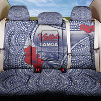 Vaitele Samoa Village Back Car Seat Cover Falefa Valley Polynesian Tribal Hibiscus Floral DT05 One Size White - Polynesian Pride