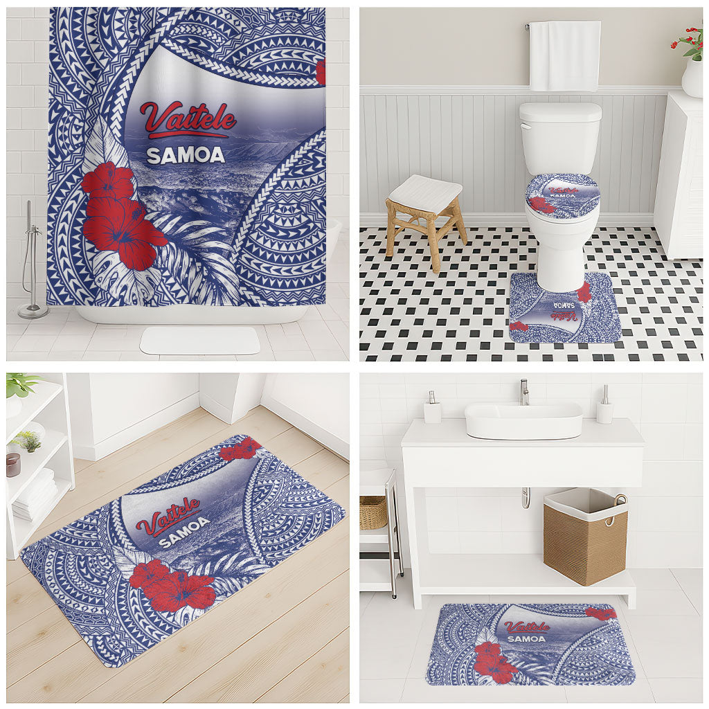Vaitele Samoa Village Bathroom Set Falefa Valley Polynesian Tribal Hibiscus Floral DT05 - Polynesian Pride