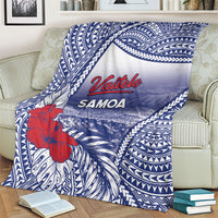 Vaitele Samoa Village Blanket Falefa Valley Polynesian Tribal Hibiscus Floral DT05 - Polynesian Pride