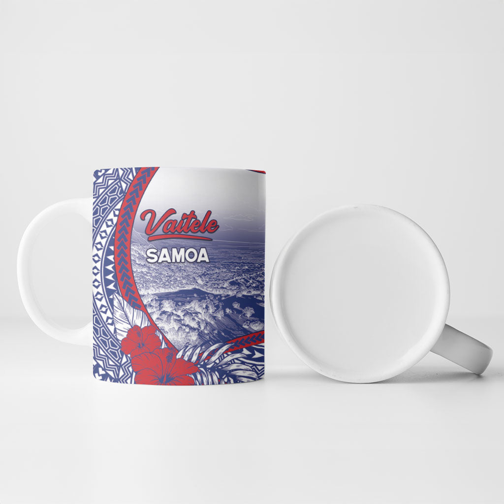 Personalised Vaitele Samoa Village Ceramic Mug Falefa Valley Polynesian Tribal Hibiscus Floral DT05 - Polynesian Pride