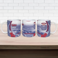 Personalised Vaitele Samoa Village Ceramic Mug Falefa Valley Polynesian Tribal Hibiscus Floral DT05 - Polynesian Pride