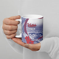 Personalised Vaitele Samoa Village Ceramic Mug Falefa Valley Polynesian Tribal Hibiscus Floral DT05 - Polynesian Pride