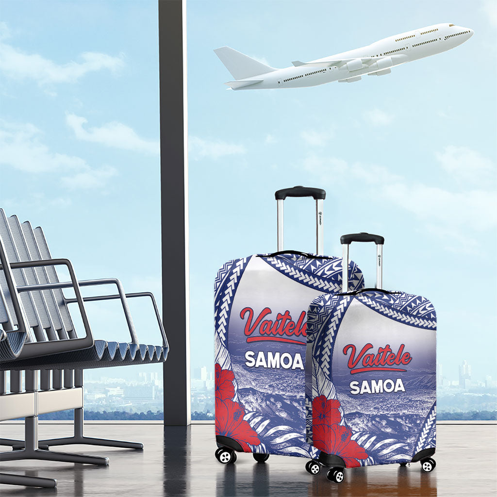 Vaitele Samoa Village Luggage Cover Falefa Valley Polynesian Tribal Hibiscus Floral DT05 - Polynesian Pride