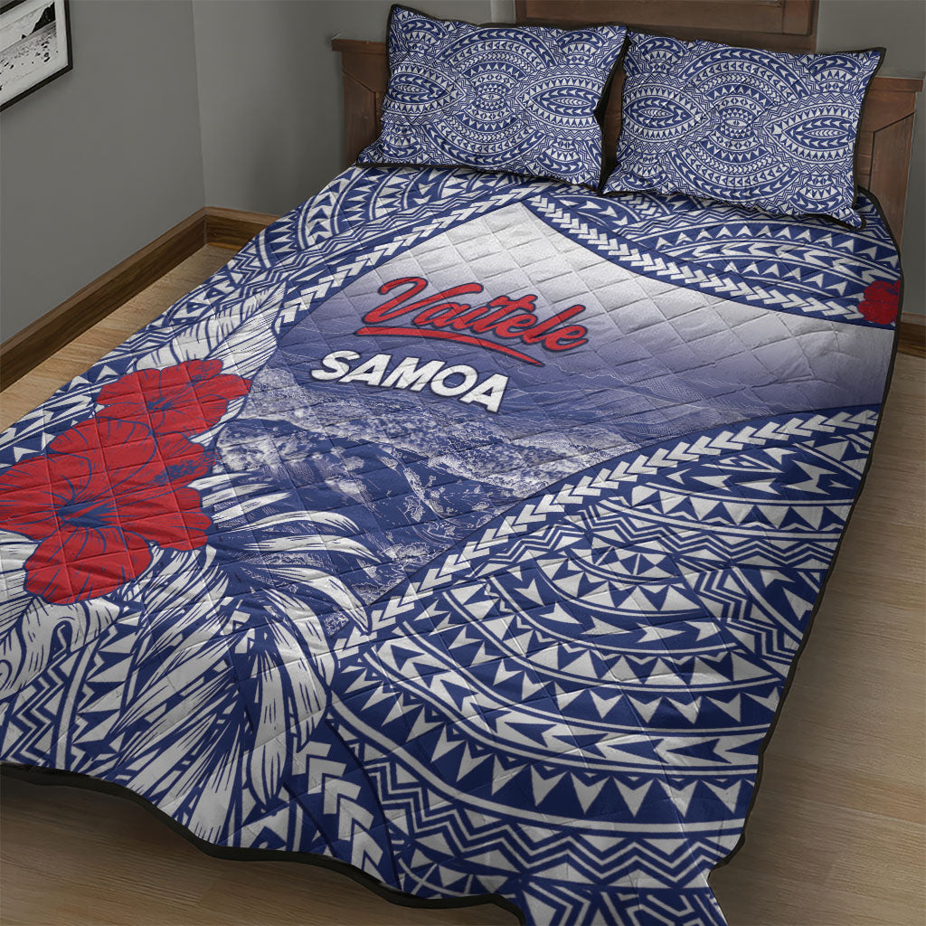 Vaitele Samoa Village Quilt Bed Set Falefa Valley Polynesian Tribal Hibiscus Floral DT05 - Polynesian Pride