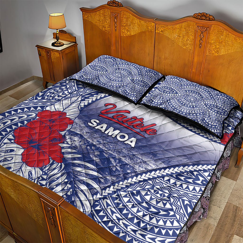 Vaitele Samoa Village Quilt Bed Set Falefa Valley Polynesian Tribal Hibiscus Floral DT05 - Polynesian Pride