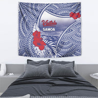 Vaitele Samoa Village Tapestry Falefa Valley Polynesian Tribal Hibiscus Floral DT05 - Polynesian Pride