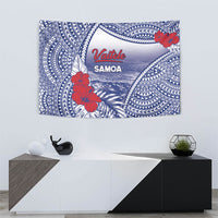 Vaitele Samoa Village Tapestry Falefa Valley Polynesian Tribal Hibiscus Floral DT05 - Polynesian Pride